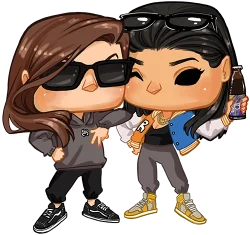 la reina del cosmo y malta en muñecos funko pod